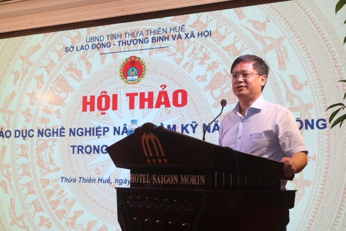 Ông Nguyễn Thanh Bình - Phó Chủ tịch Thường trực UBND tỉnh Thừa Thiên Huế phát biểu tại Hội thảo 