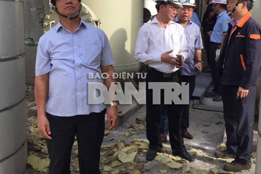 Đoàn công tác tỉnh Hà Tĩnh thị sát hiện trường vụ nổ tại Formosa