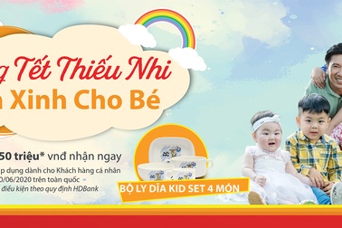 Mừng Tết thiếu nhi, HDBank tặng quà cho khách nhí