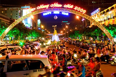 “Con trâu” và “dưa hấu” sẽ đậm nét tại đường hoa Nguyễn Huệ 2009