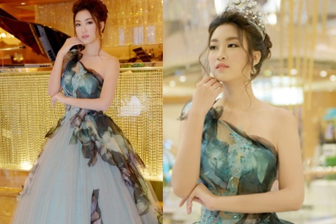 Hoa hậu Mỹ Linh xinh như công chúa tại Đài Loan