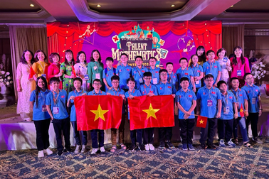 Việt Nam đoạt 20 huy chương "Tìm kiếm tài năng Toán học Quốc tế 2023"