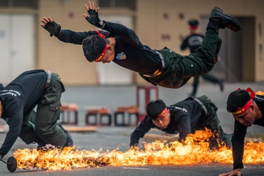 5.000 chiến sĩ tập duyệt lễ kỷ niệm 50 năm thành lập Bộ Tư lệnh CSCĐ