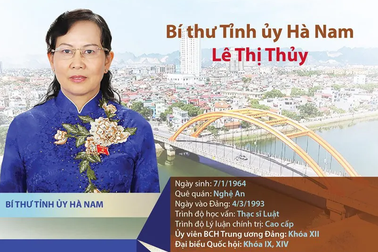 Chân dung tân Bí thư Tỉnh ủy Hà Nam Lê Thị Thủy