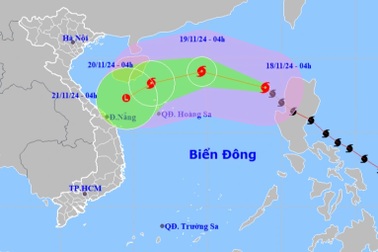 Bão Man-yi giật cấp 15 di chuyển vào Biển Đbà