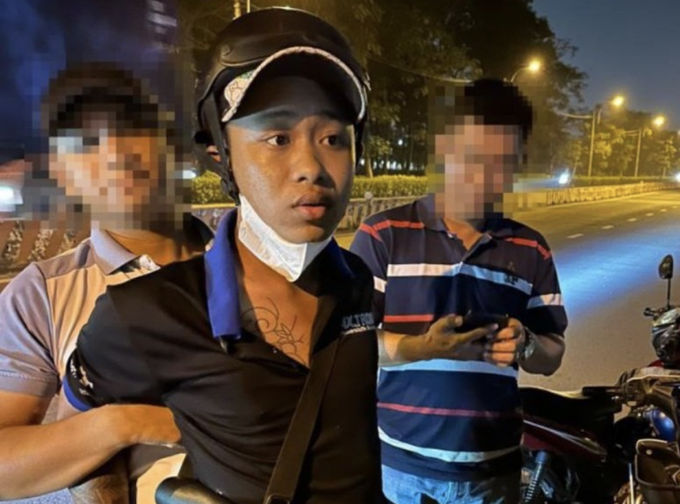 Trần Văn Triệu khi bị cảnh sát bắt giữ (Ảnh: Công an cung cấp).