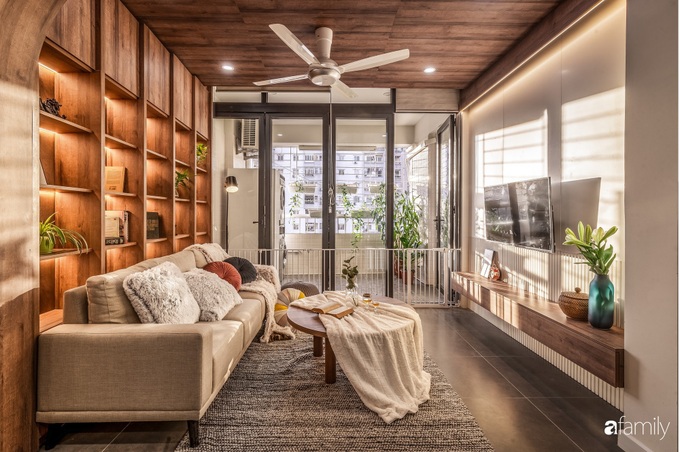 Căn hộ 100m² với chi phí cải tạo 700 triệu đồng đẹp không góc chết dành cho gia đình 5 thành viên ở Hà Nội - Ảnh 4. Căn hộ 100m² với chi phí cải tạo 700 triệu đồng đẹp không góc chết dành cho gia đình 5 thành viên ở Hà Nội - Ảnh 4.