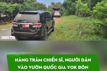 Hàng trăm chiến sĩ, người dân vào Vườn quốc gia Yok Đôn tìm máy bay Yak-130