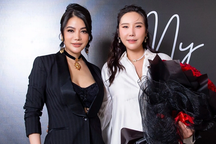 Trương Ngọc Ánh mặc gợi cảm, xúc động khi gặp nghệ sĩ violin Hàn Quốc