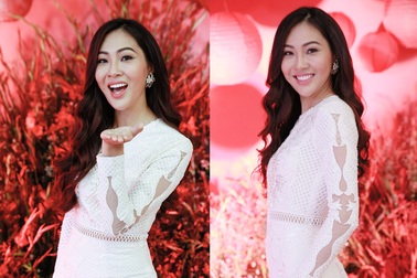 Diệu Ngọc rạng rỡ xuất hiện sau cuộc thi Hoa hậu Thế giới