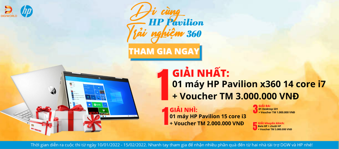 Khởi động cuộc thi Đi cùng HP Pavilion, trải nghiệm 360 - 2 Khởi động cuộc thi Đi cùng HP Pavilion, trải nghiệm 360 - 2