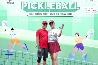 Phương Oanh - Shark Bình đấu "máu lửa", gây sốt ở giải pickleball Dân trí - 3