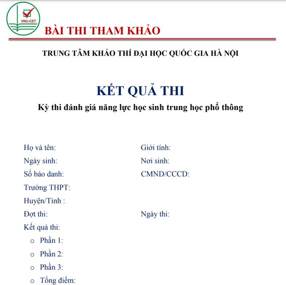 ĐH Quốc gia Hà Nội công bố Đề thi tham khảo Đánh giá năng lực năm 2021 - 4 ĐH Quốc gia Hà Nội công bố Đề thi tham khảo Đánh giá năng lực năm 2021 - 4