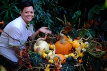 Người Việt mua bí ngô khủng, hình nộm ma quái trang trí nhà dịp Halloween