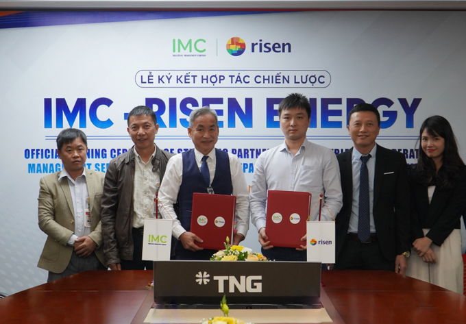 IMC hợp tác chiến lược với Risen Energy phát triển điện mặt trời áp mái trong các KCN.