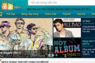 Các website nghe nhạc trực tuyến phủ nhận cáo buộc vi phạm bản quyền