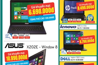 Ưu đãi đặc biệt khi mua Laptop tại Viettelstore