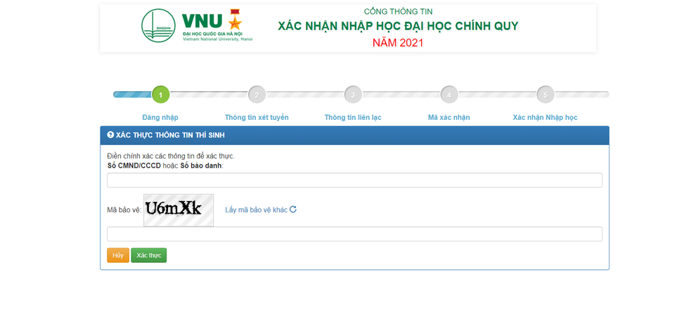 Thí sinh xác nhận nhập học trực tuyến vào ĐH Quốc gia Hà Nội từ ngày 17/9 - 2 Thí sinh xác nhận nhập học trực tuyến vào ĐH Quốc gia Hà Nội từ ngày 17/9 - 2
