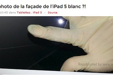 Lộ ảnh rò rỉ của màn hình máy tính bảng iPad 5