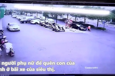 Tình huống hy hữu khi mẹ… để quên con sau khi đi siêu thị