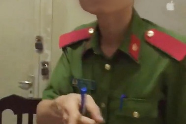 Công an bác việc hành hung người quay clip tại trụ sở