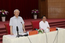 Tổng Bí thư, Chủ tịch nước làm việc với lãnh đạo chủ chốt tỉnh Kiên Giang