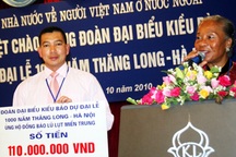 Kiều bào quyên góp hơn 400 triệu đồng ủng hộ miền Trung