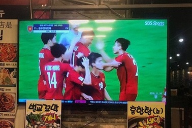 Đài Hàn Quốc truyền hình trực tiếp trận giao hữu Việt Nam - Triều Tiên