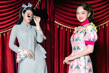 Hoa hậu Thiên Ân, Kaity Nguyễn gây ấn tượng với áo dài cách tân