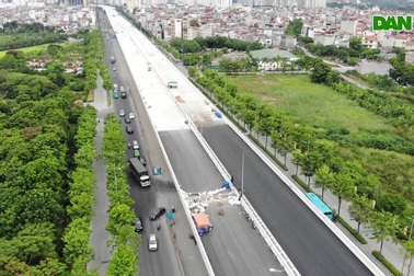 Bất ngờ với diện mạo mới đường vành đai trên cao hơn 5000 tỷ đồng ở Hà Nội