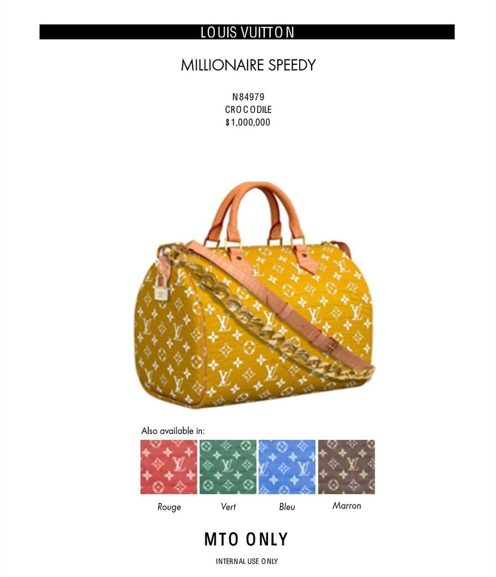 Chiếc túi Louis Vuitton gây sốt với giá bán 1 triệu USD, có đính kim cương - 7 Chiếc túi Louis Vuitton gây sốt với giá bán 1 triệu USD, có đính kim cương - 7