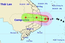 Bão số 5 đã vào vùng biển Quảng Ngãi - Phú Yên