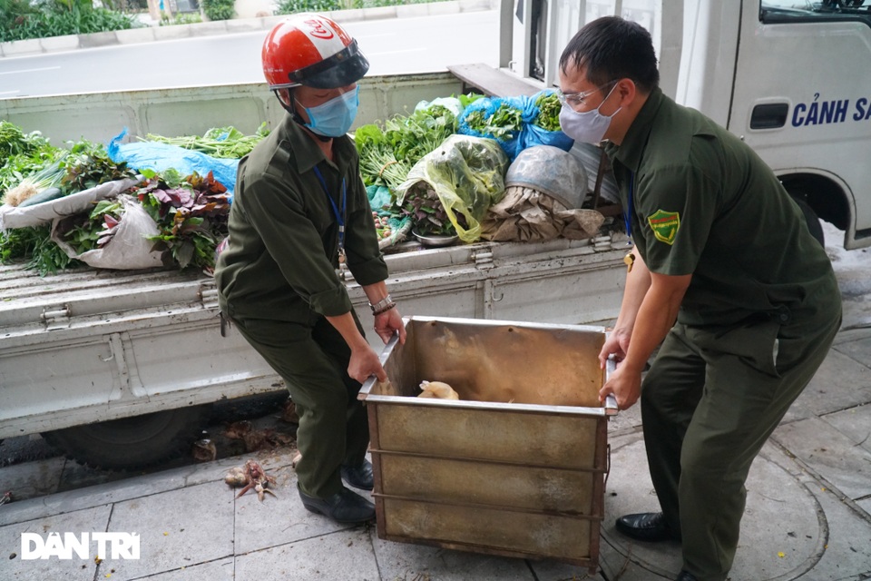 Tiểu thương chợ cóc chạy tán loạn khi lực lượng chức năng đi kiểm tra xử lý - 6 Tiểu thương chợ cóc chạy tán loạn khi lực lượng chức năng đi kiểm tra xử lý - 6