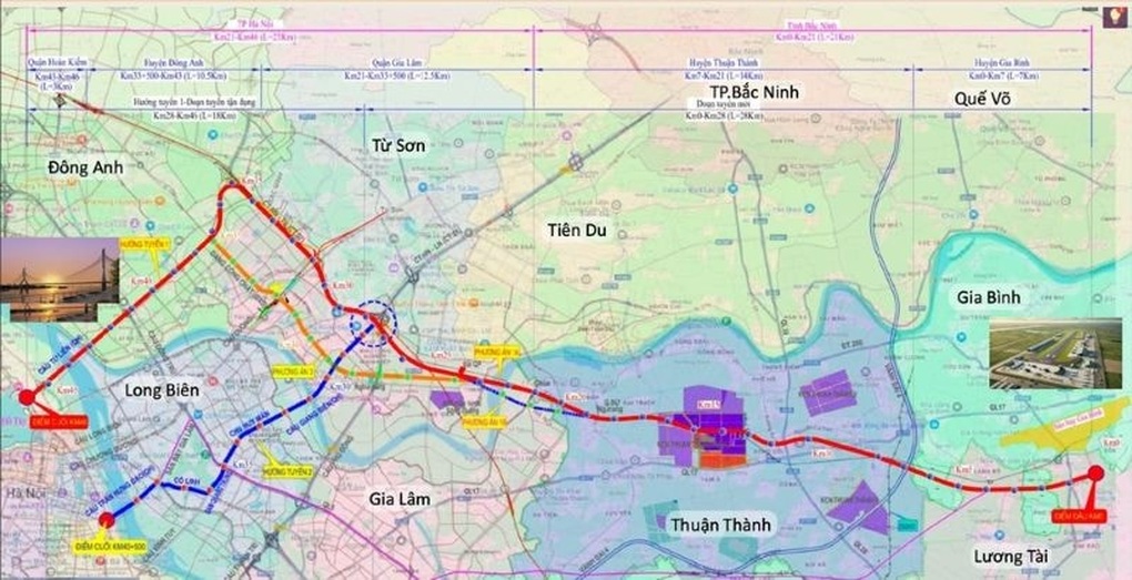 Chi tiết về tuyến đường 26.700 tỷ đồng nối sân bay Gia Bình với Hà Nội - 1