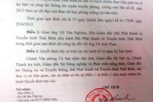 Giám đốc Đài Phát thanh - Truyền hình Thái Bình bị đình chỉ công tác