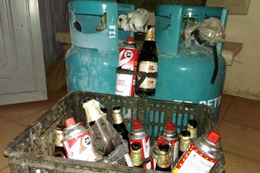 Dùng “bom xăng” chống lại đoàn cưỡng chế thu hồi đất