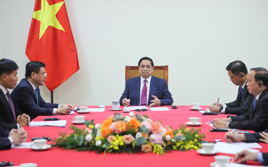 Thủ tướng Phạm Minh Chính điện đàm với Thủ tướng Campuchia Hun Manet - 1 Thủ tướng Phạm Minh Chính điện đàm với Thủ tướng Campuchia Hun Manet - 1