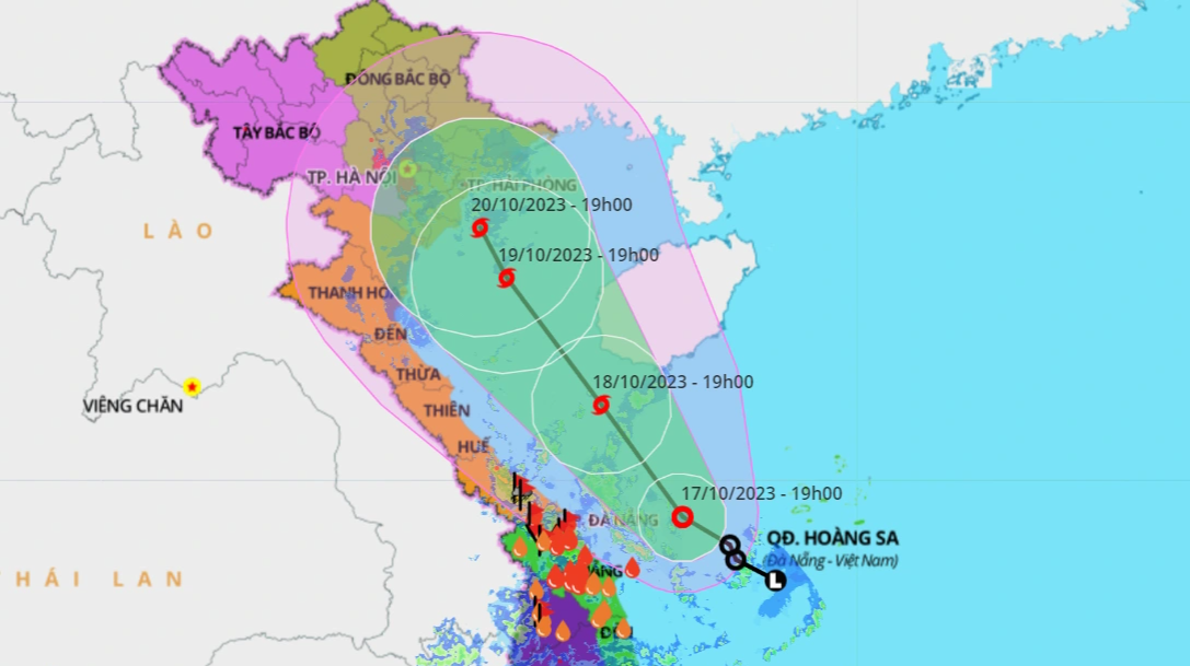 Biển Đông sắp hứng bão, hướng vào miền Bắc - 1