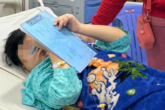 Cô gái nguy kịch, đau đớn sau khi thoát khỏi khu Tam Thái Tử ở Campuchia