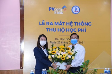 PVcomBank ra mắt hệ thống thu hộ học phí tại Đại học Đồng Tháp