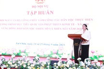 Tập huấn cho cán bộ Nội vụ làm công tác dân tộc tại các tỉnh thành phía Bắc