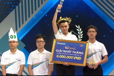Nhờ câu hỏi cuối cùng, nam sinh Hà Nội chiến thắng cuộc thi tháng Olympia
