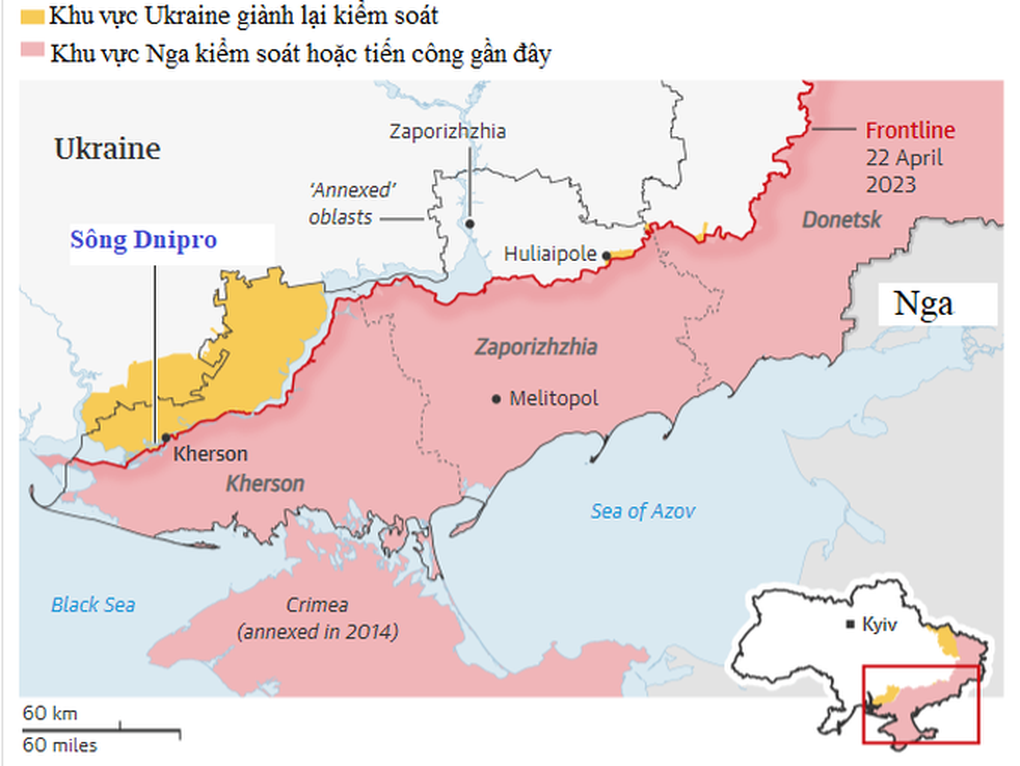Nga tìm cách ngăn Ukraine xoay chuyển cục diện chiến sự bên sông Dnieper - 2 Nga tìm cách ngăn Ukraine xoay chuyển cục diện chiến sự bên sông Dnieper - 2
