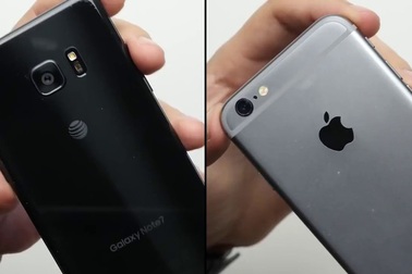 Thử nghiệm thả rơi Galaxy Note7 và iPhone 6S