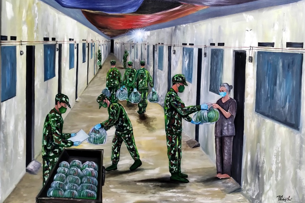 Xúc động bé cách ly, mẹ gọi zalo gặp con qua tranh vẽ của họa sĩ Bạc Liêu - 7 Xúc động bé cách ly, mẹ gọi zalo gặp con qua tranh vẽ của họa sĩ Bạc Liêu - 7