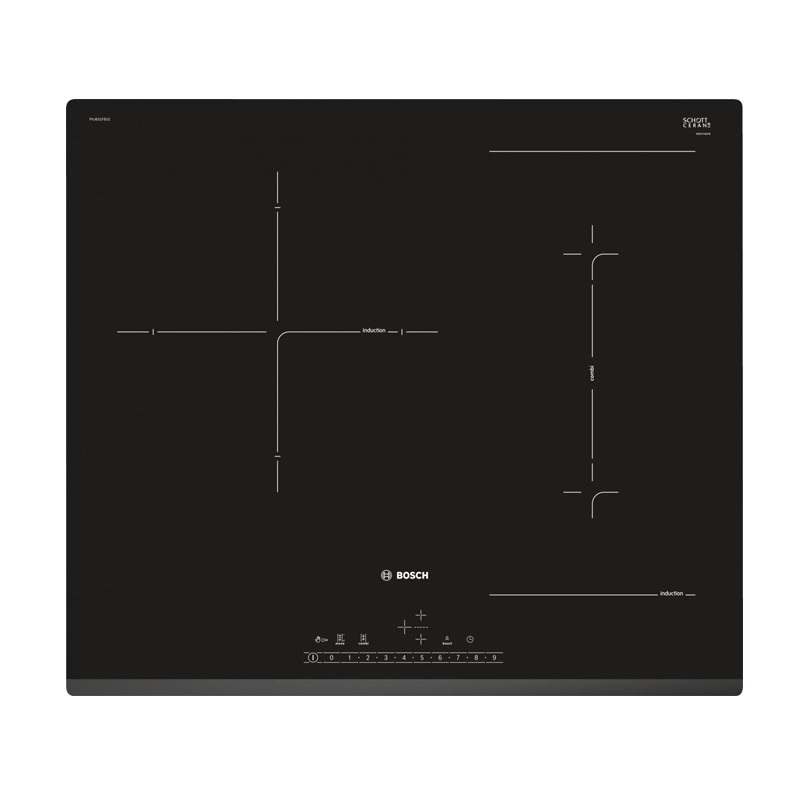 Bếp từ âm 3 vùng nấu Bosch PVJ611FB5E rất hiện đại, nhiều chức năng ấn tượng