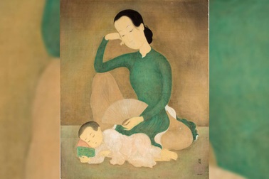 Bức "Mẹ ru con ngủ" của Mai Trung Thứ đạt giá cao nhất trong phiên đấu giá