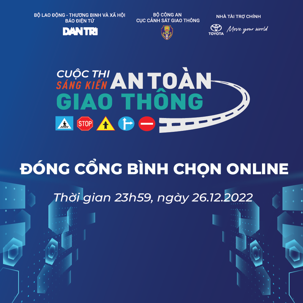 Đóng bình chọn trực tuyến Chung khảo Sáng kiến An toàn giao thông 2022 - 2 Đóng bình chọn trực tuyến Chung khảo Sáng kiến An toàn giao thông 2022 - 2