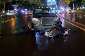 Tông 3 xe máy khi có hơi men, tài xế bồi thường và nộp phạt 95 triệu đồng
