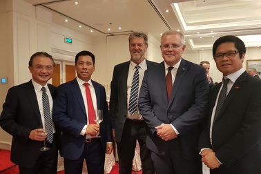 Thủ tướng Australia và phu nhân gặp gỡ các doanh nghiệp hàng đầu Việt Nam